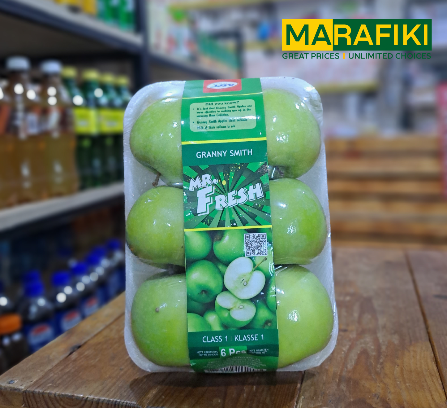 MR FRESH GRANNY SMITH GREEN APPLES 6PCS