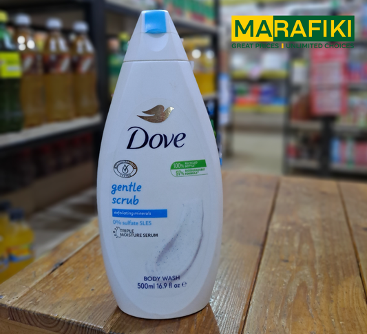DOVE SHOWER GEL  GENTLE SCRUB 500ML