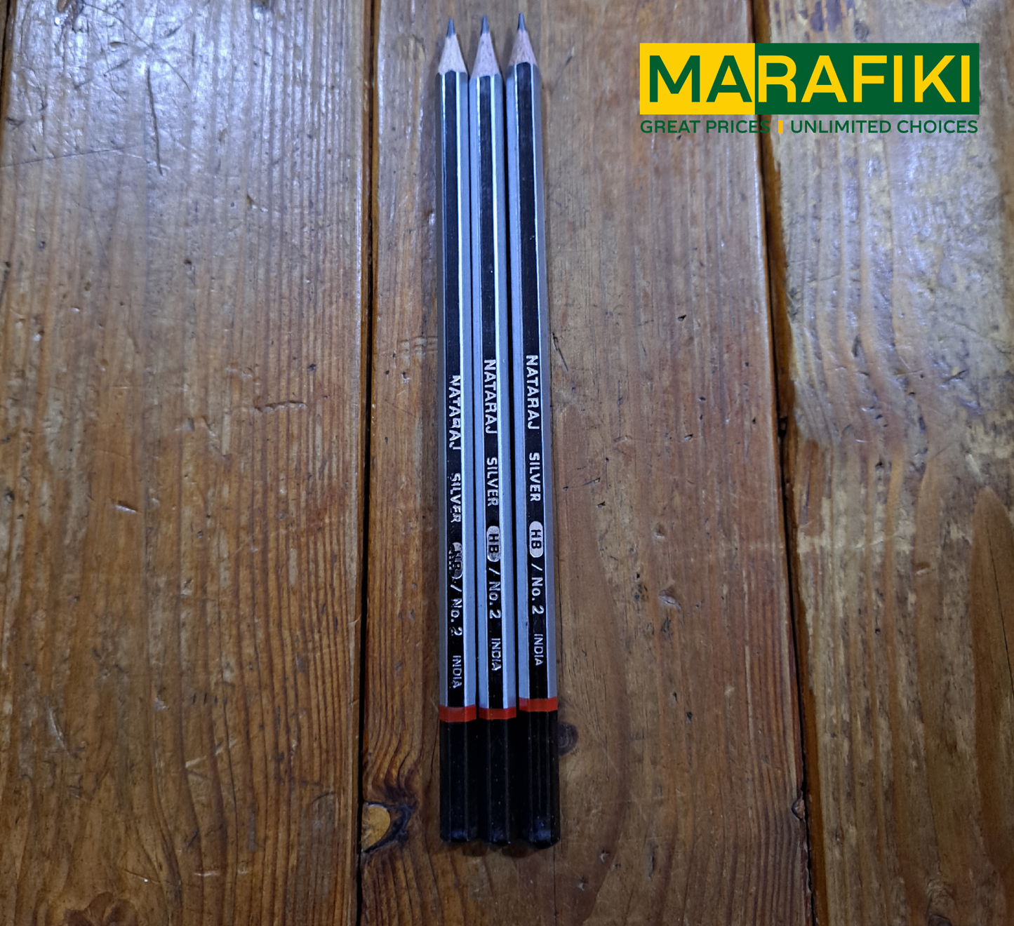 NATARAJ SILVER PENCIL W OUT RUBBERTIP 1PC