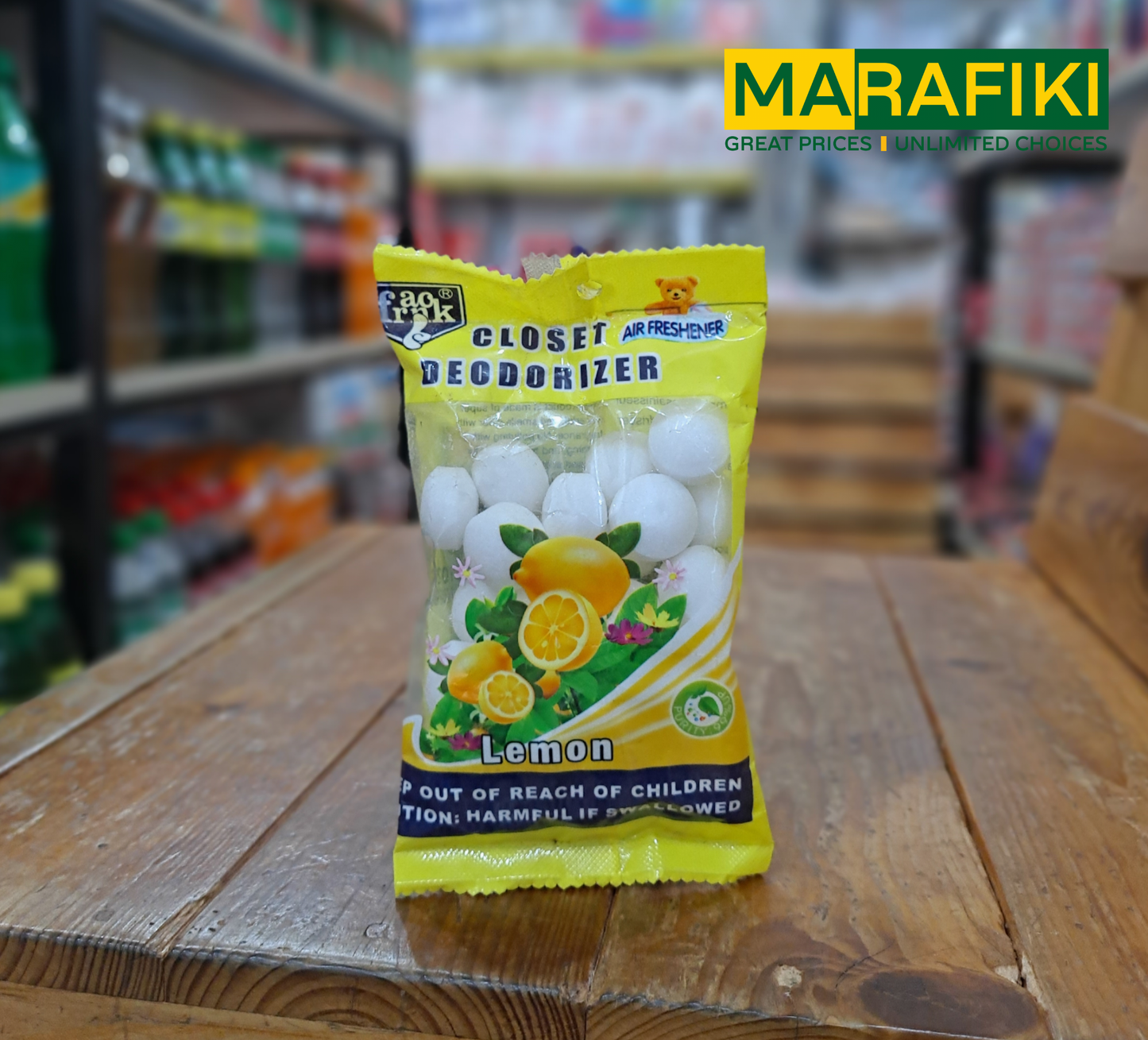 FRANCK CLOSET DEODORIZER 100G LEMON