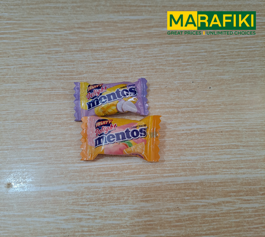MENTOS PEACH ORANGE CHEWY DRAGEES 1PC