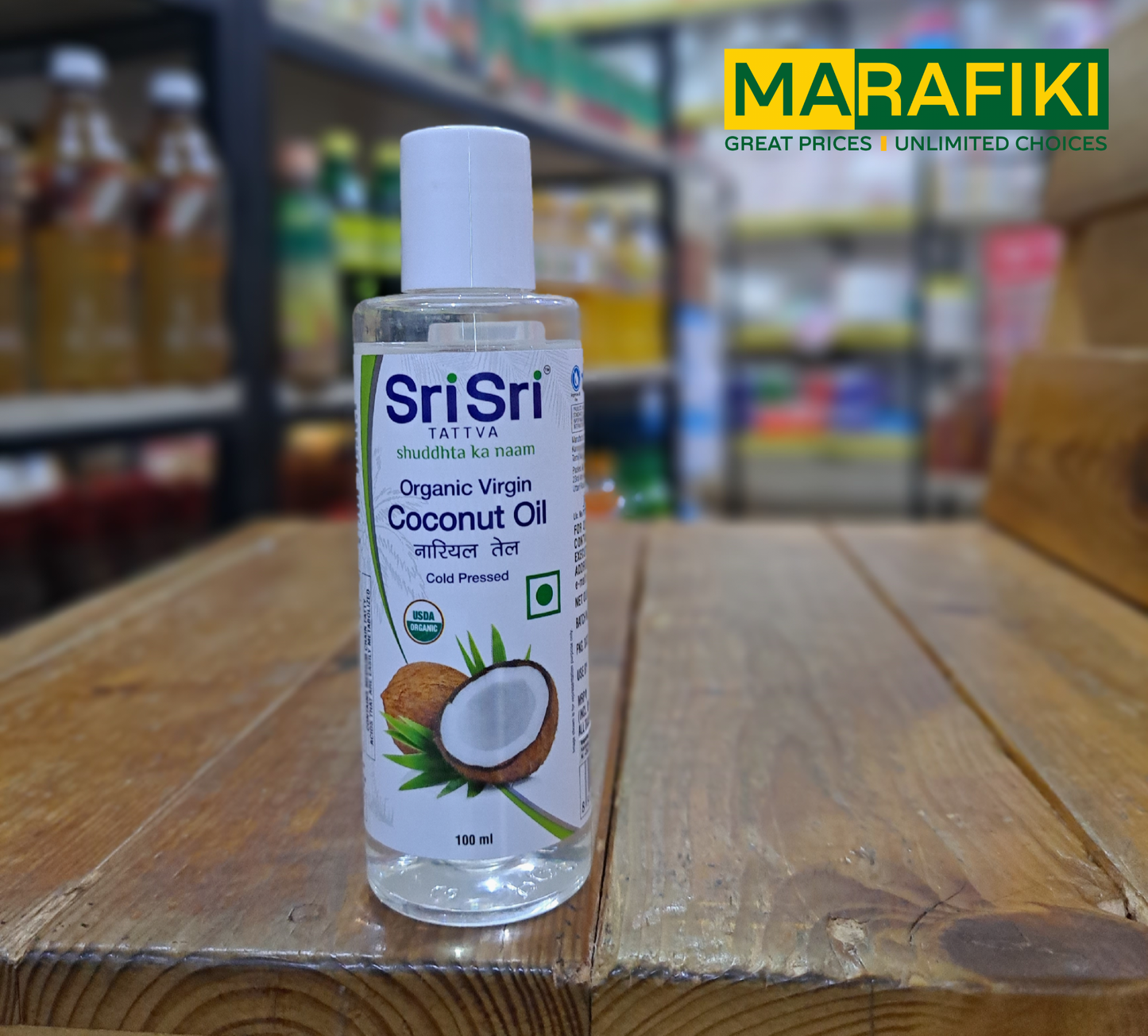 SRI SRI ORGANIC VIRGIN COCONUT OIL 100ML