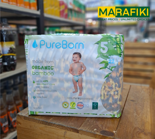 PURE BORN NAPPIES 5 22PCS
