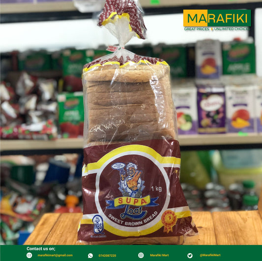 SUPA LOAF SWEET BROWN BREAD 1KG