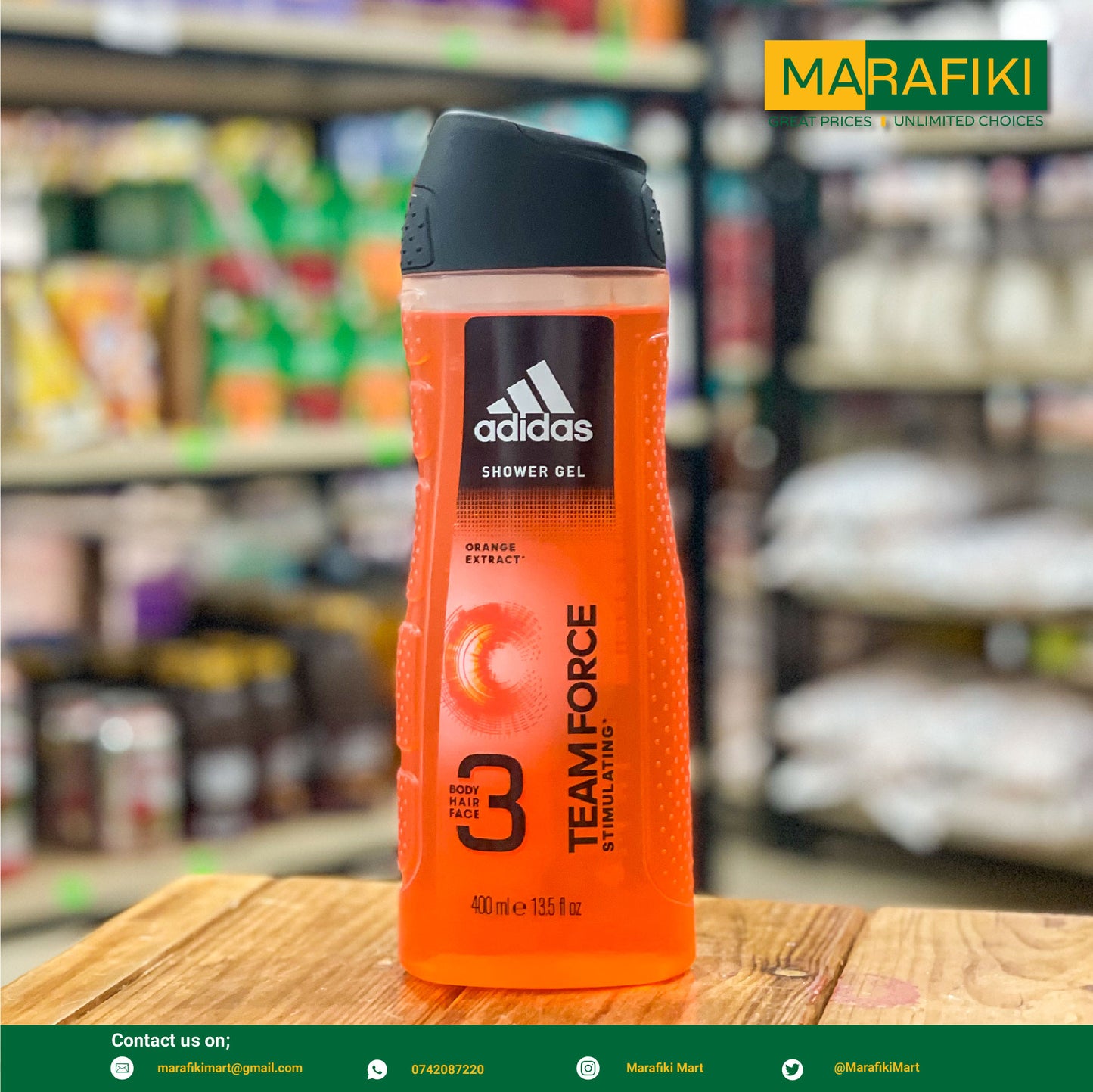 ADIDAS S/GEL TEAM FORCE 400ML