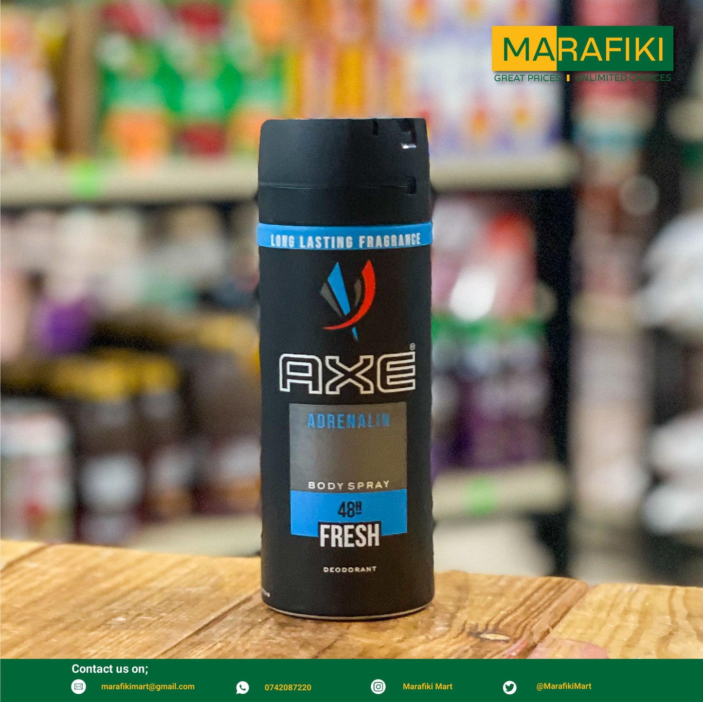 AXE ADRENALIN BODY SPRAY 150ML