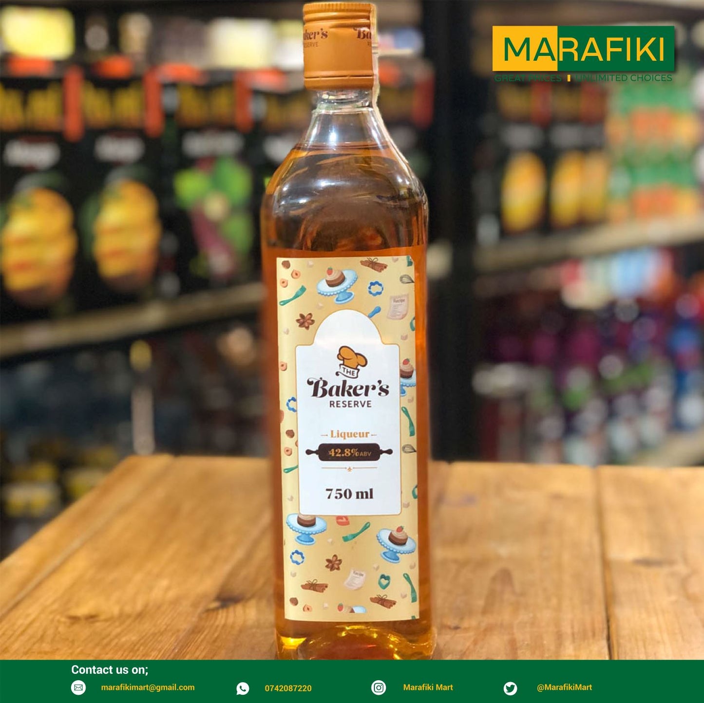 BAKER'S RESERVEN 750ML