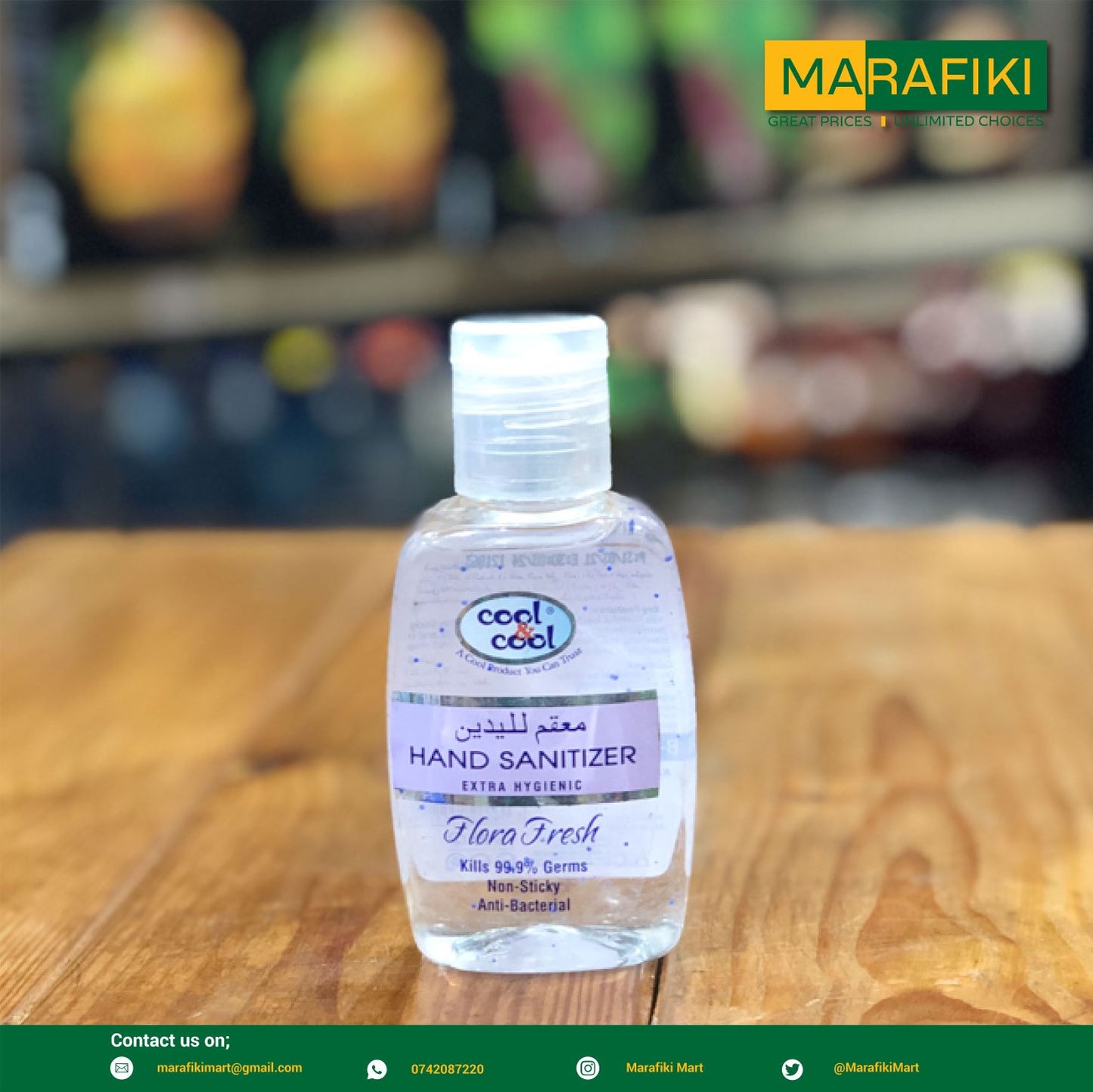 COOL&COOL HAND SANITIZER FLORA 60ML