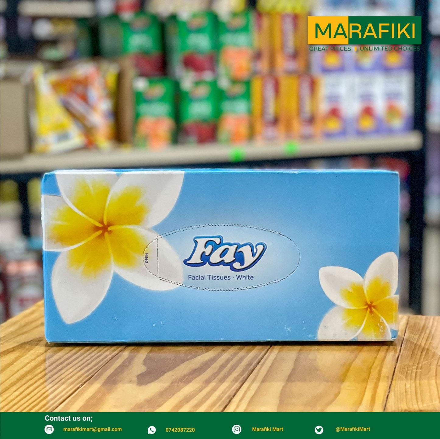 FAY FACIAL TISSUES WHITE