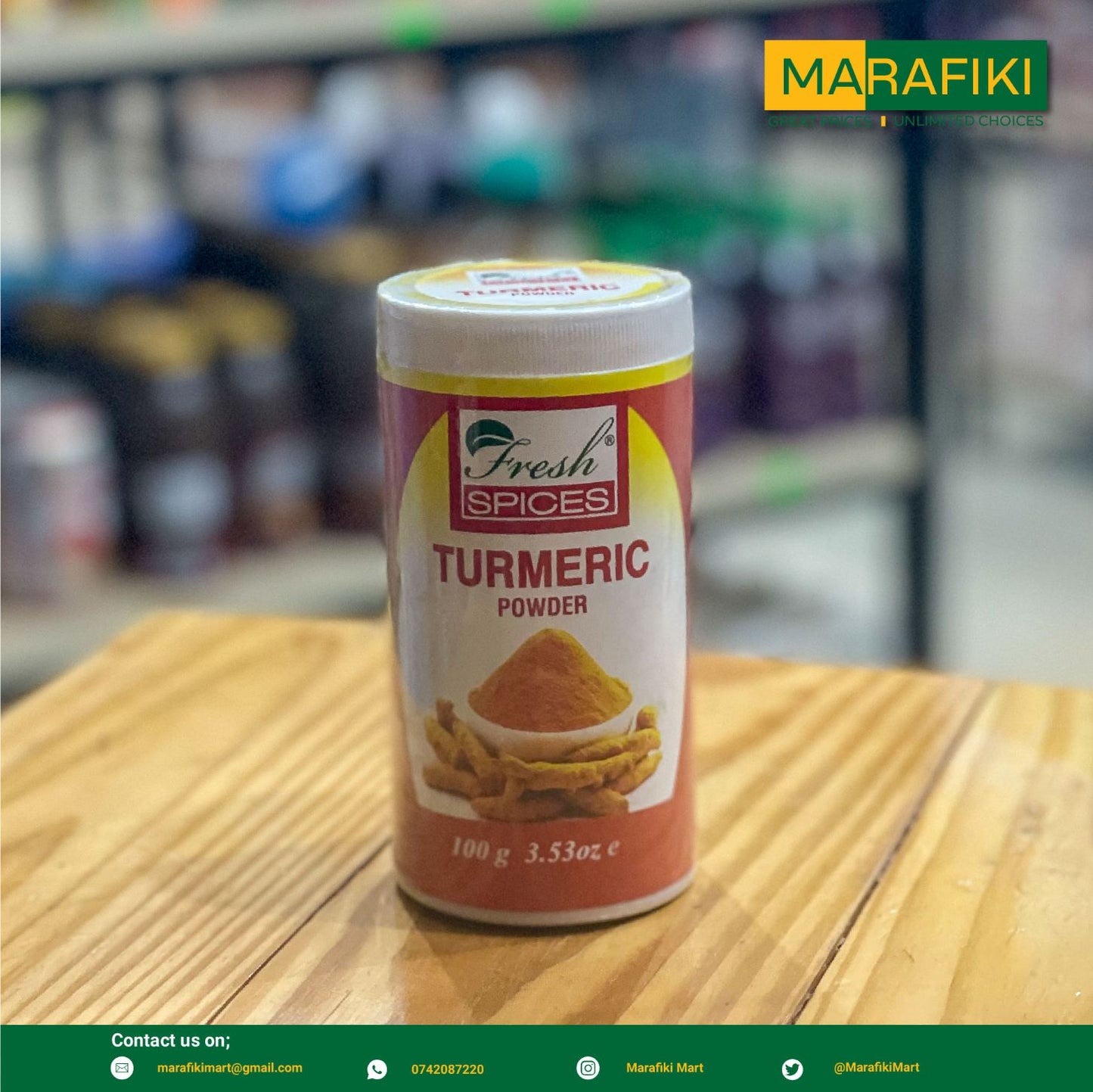 FRESH SPICES TURMERIC POWDER 100G