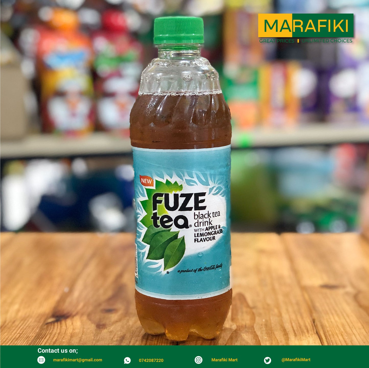FUZE TEA APPLE & LEMON GRASS 400ML