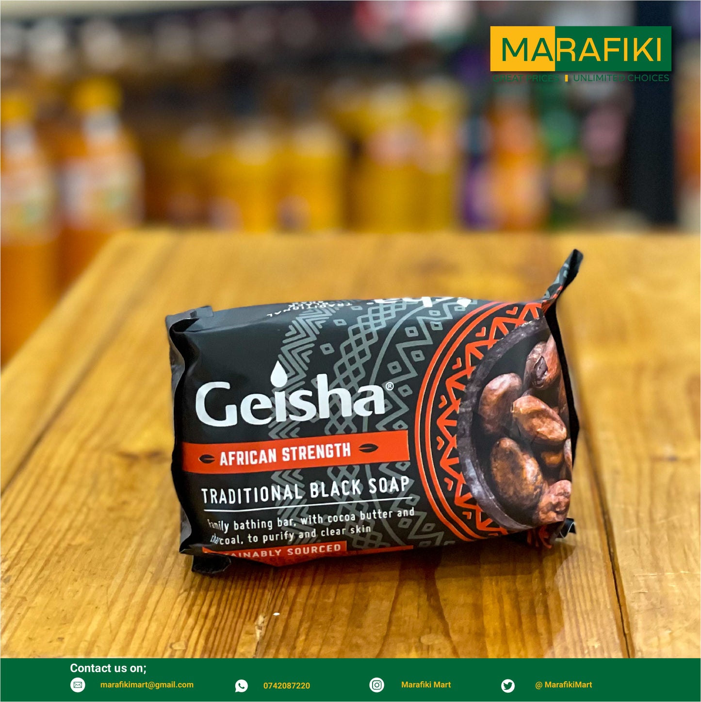 GEISHA TRAD BLACK SOAP 125G