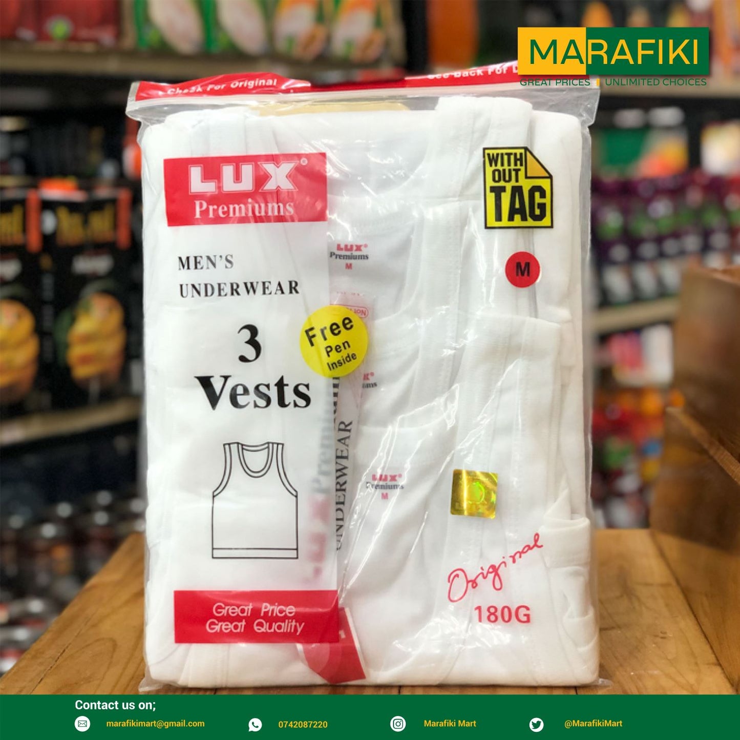 LUX PREMIUM VEST 3 PIECE PACK