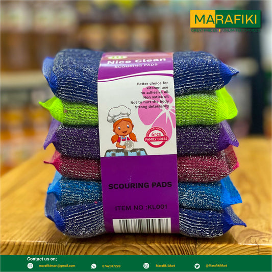 NICE SCOURING PADS 6PCS