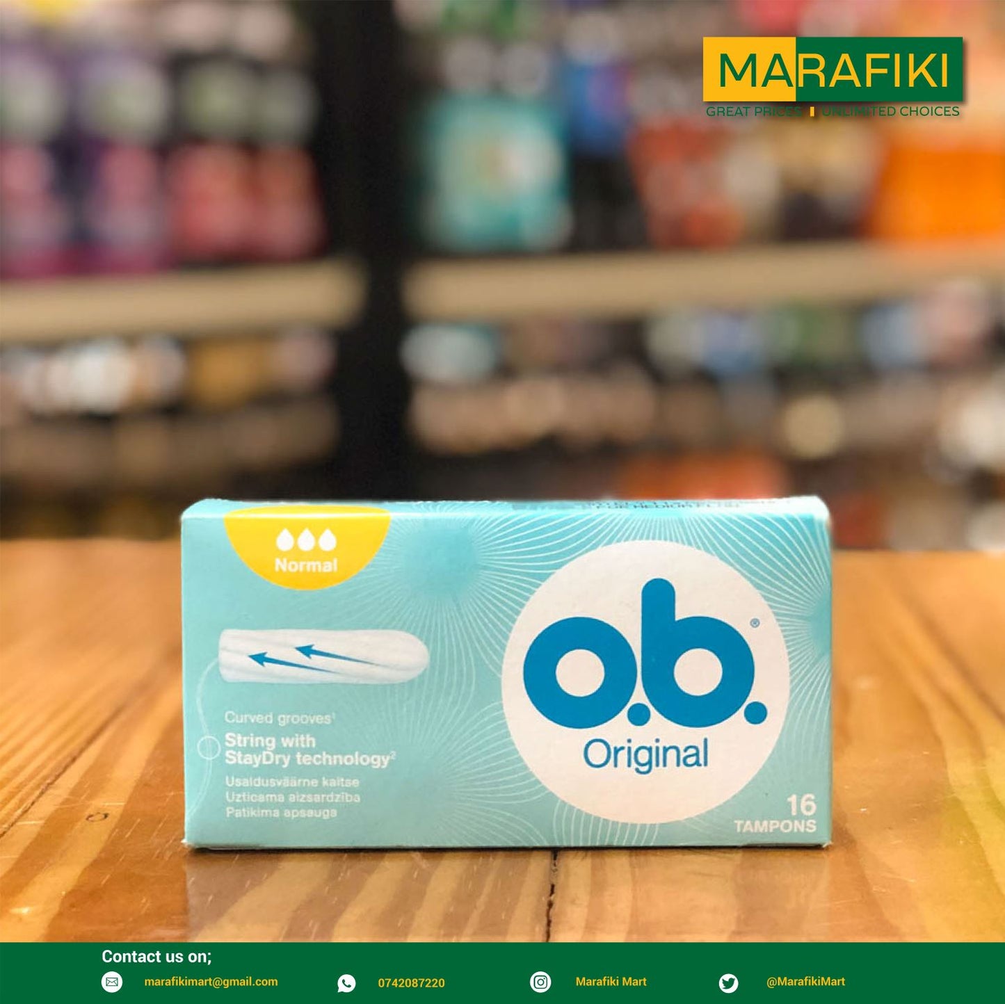 OB TAMPON NORMAL 16PCS