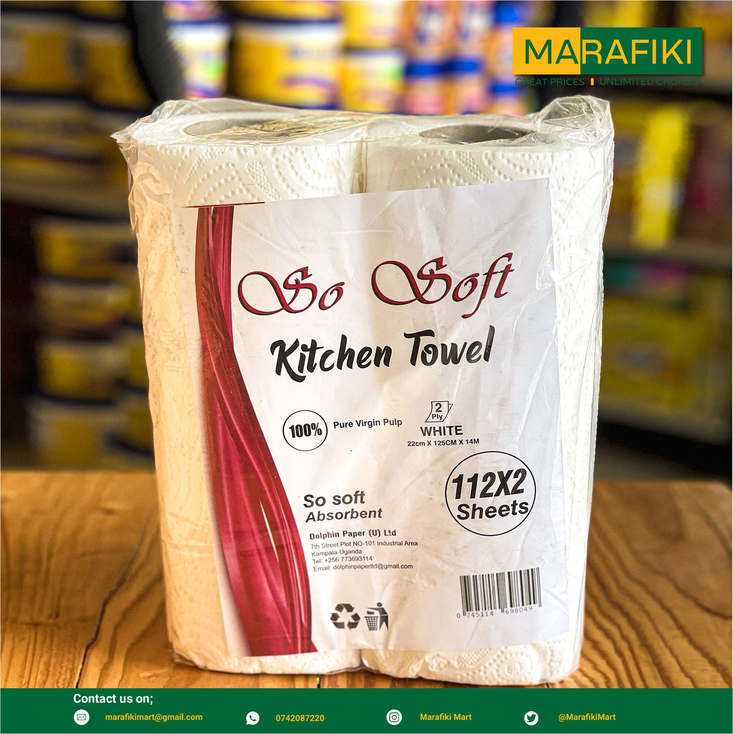 SO SOFT KITCHEN TOWEL 2 ROLL