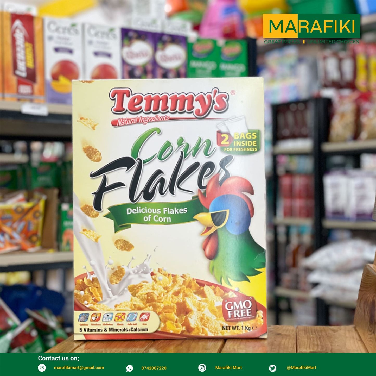 TEMMY'SCORN FLAKES 1KG