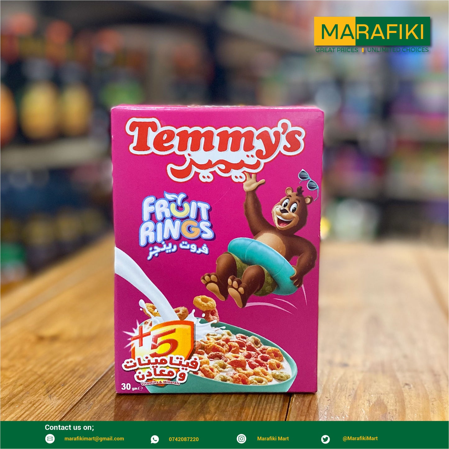 TEMMY'S FRUIT RINGS 30G