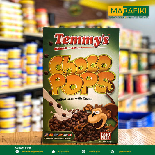TEMMY'S CHOCO POPS 375G