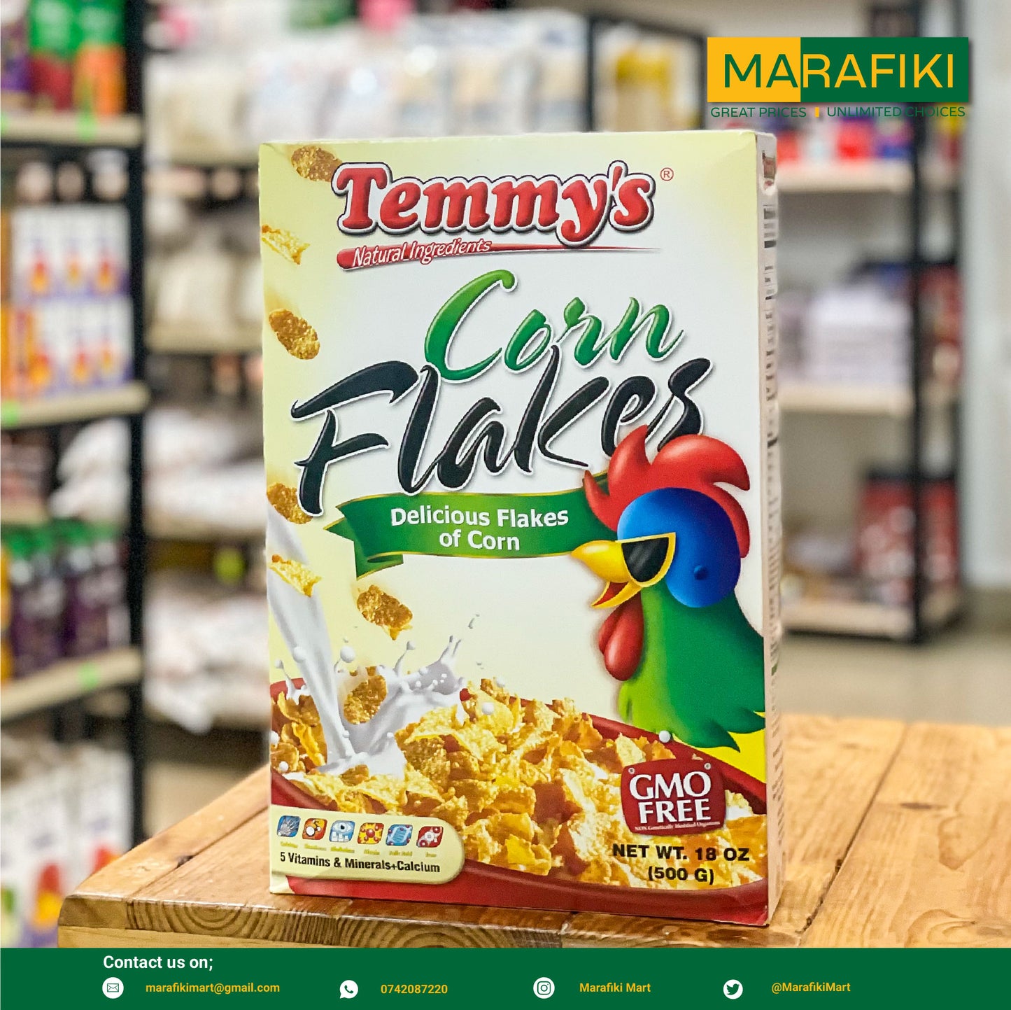 TEMMY'S CORNFLAKES 500G