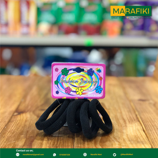 ELASTIC ADULT BLACK PUFF HOLDER