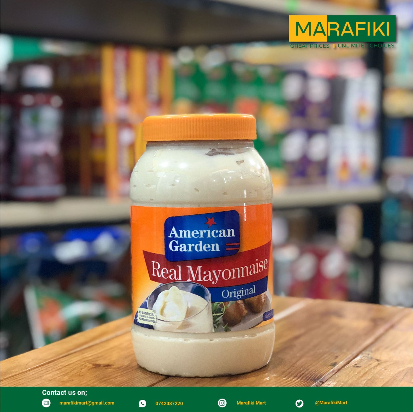 AMERICAN GARDEN MAYONNAISE 887ML