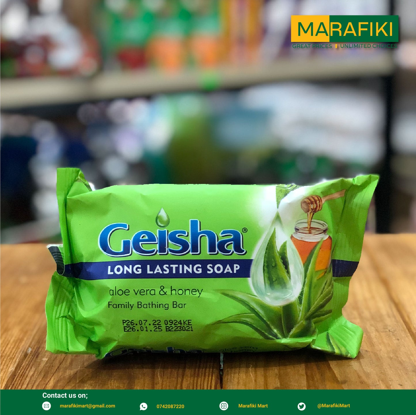 GEISHA ALOE VERA & HONEY 125G