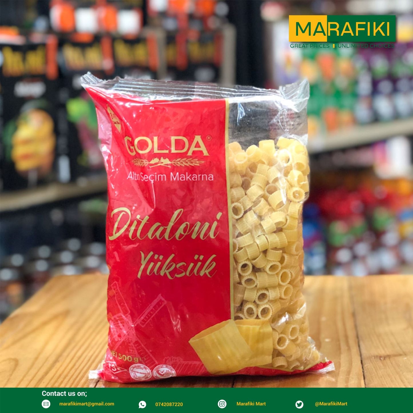 GOLDA MACARONI DITALONI 500G
