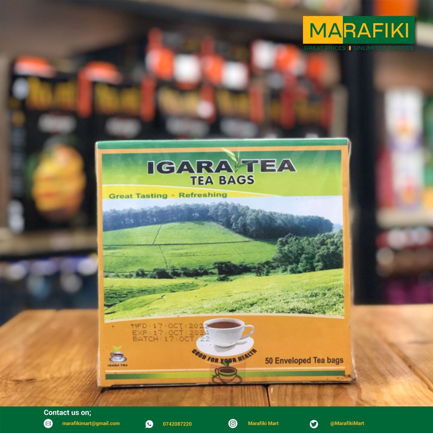 IGARA TEA BAGS 50PCS