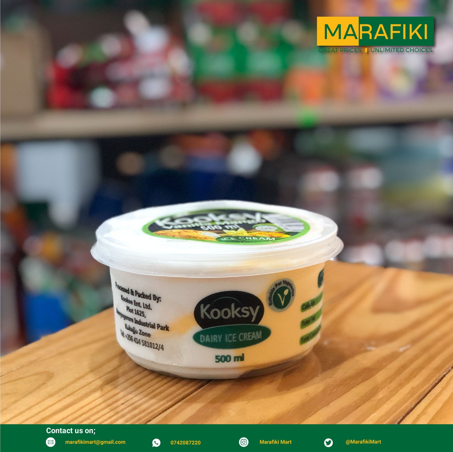 KOOKSY ICECREAM ASSORTED 500ML