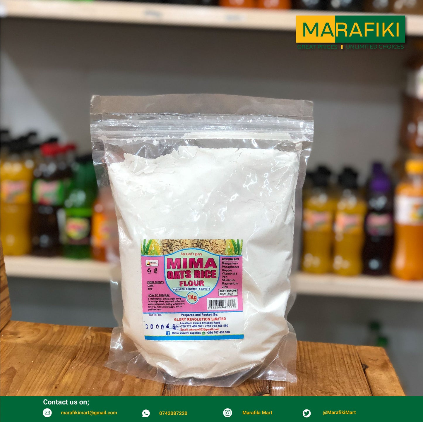 MIMA OATS RICE FLOUR 1KG