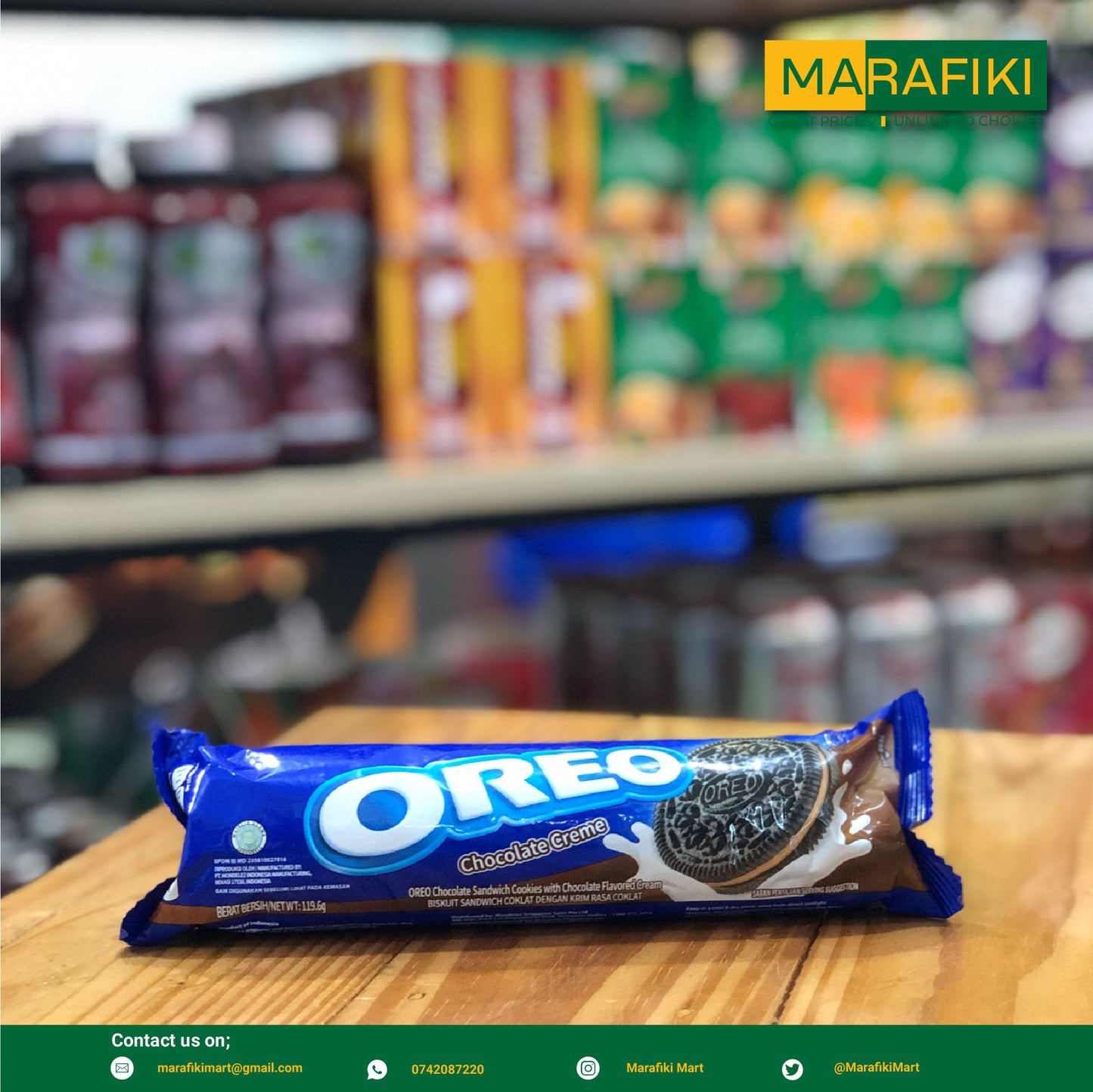 OREO CHOCOLATE CREME 119.6G