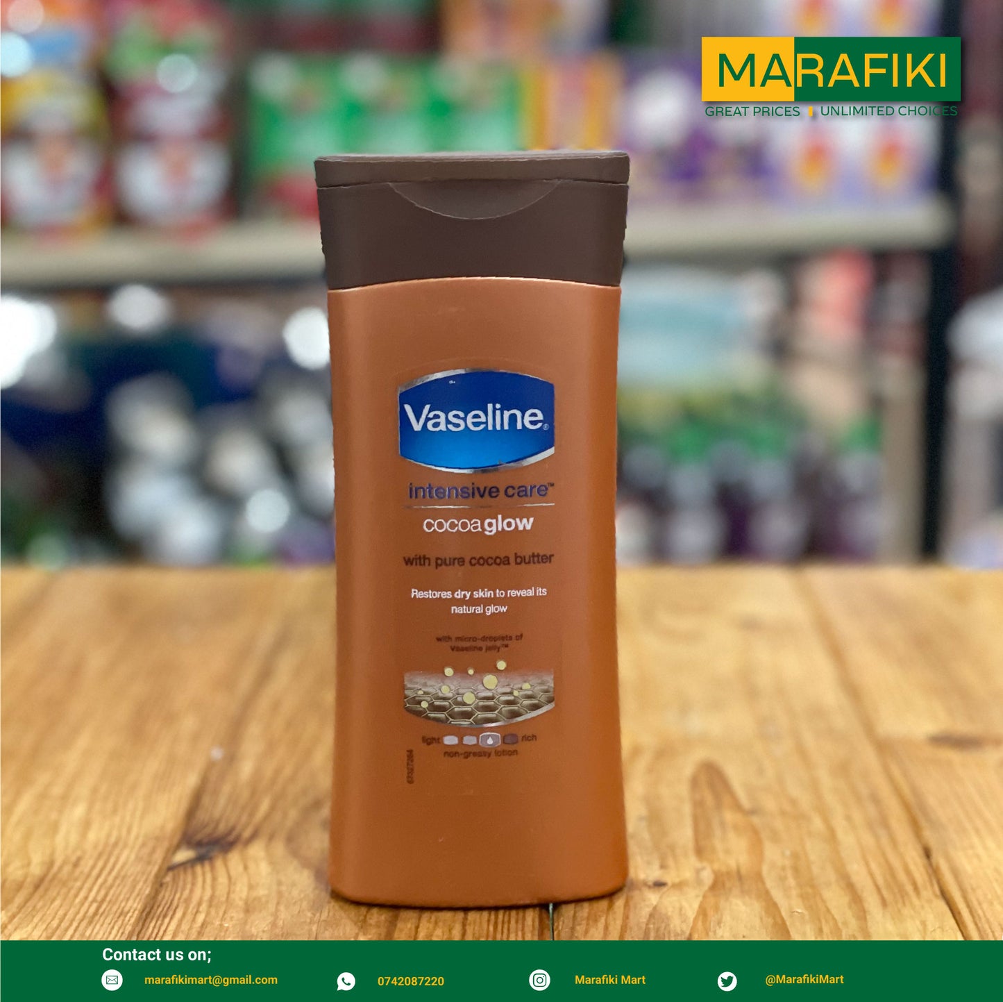 VASELINE LOTION COCOA GLOW 200ML